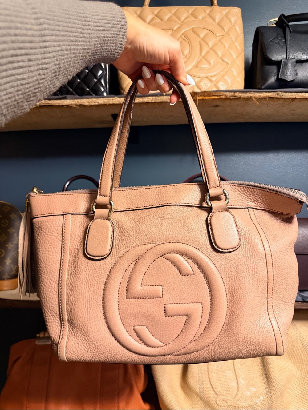 Gucci Soho Interlocking GG Fringe Bag